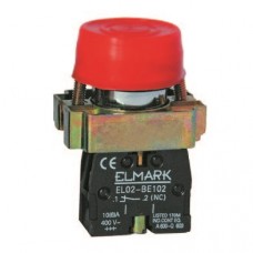 Μπουτόν Πόρτα Πίνακα Φ22 1NC Κόκκινο IP65 EL2-BP42